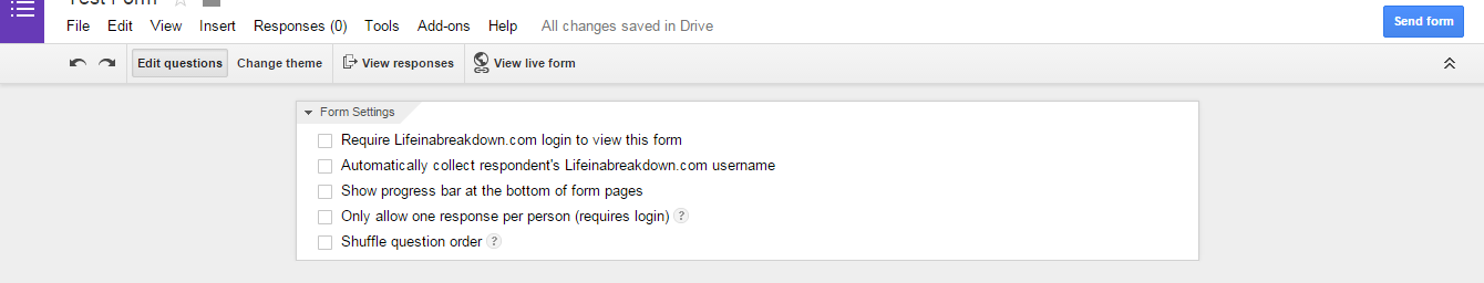 Send Form
