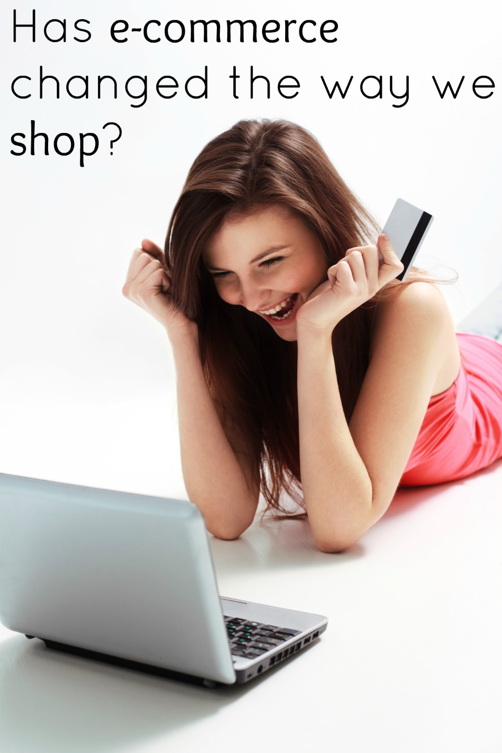 Woman Shopping Online using laptop and credit card