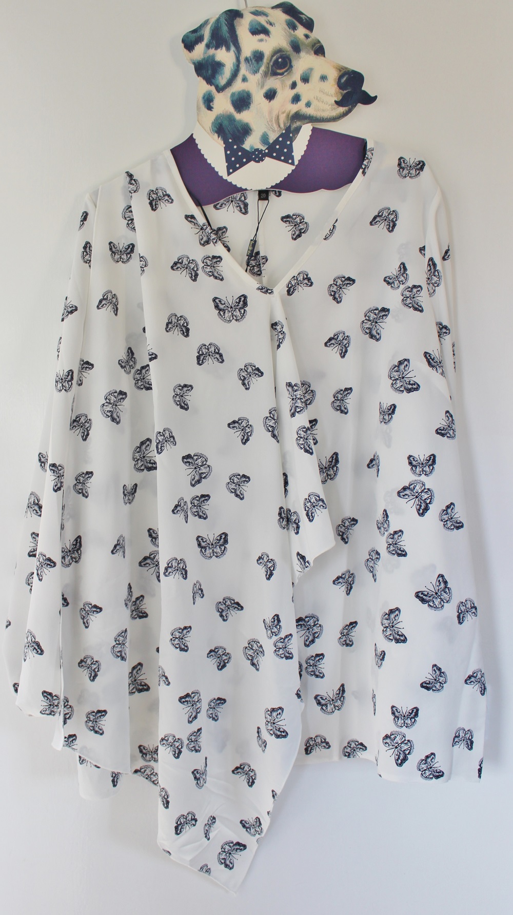 LOVEDROBE GB BUTTERFLY WATERFALL BLOUSE